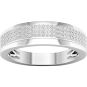 Sterling Silver 3/8 CTW Diamond Ring