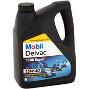 Mobil Delvac 1300 Super 10W-30 Synthetic Blend Diesel Engine Oil 4x1gal.