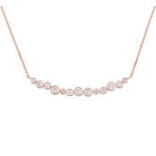 14k Rose Gold 1/2 CT TW Diamond Necklace