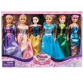 Smart Talent 11.5 in. Princess Dolls 6 pc. Set