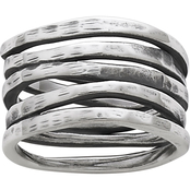 James Avery Stacked Hammered Ring