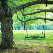 Hey! Play! Hanging Saucer Swing for Tree or Swing Set, 40 in.