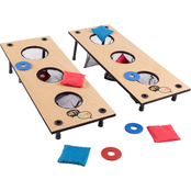 Hey! Play! 2 in 1 Washer Pitching and Beanbag Toss Game Set
