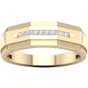 10K Yellow Gold Diamond Accent Ring