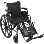 Drive Medical Cruiser III Wheelchair with Leg Rests, 20 in. Seat