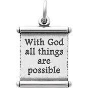 James Avery All Things Are Possible Scroll Charm