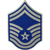 Air Force SMSgt Metal Pin-On Rank