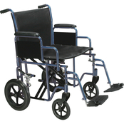 Drive Medical Bariatric Heavy Duty Transport Wheelchair with Footrest