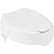 Drive Medical Raised Toilet Seat with Lock and Lid, Standard Seat