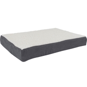 Petmaker Orthopedic Sherpa Top Pet Bed with Memory Foam and Removable Cover