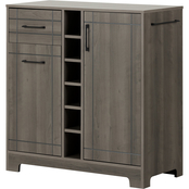 South Shore Vietti Bar Cabinet and Bottle Storage