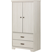 South Shore Versa 2 Door Armoire with Drawers