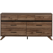 South Shore Flam 7 Drawer Double Dresser