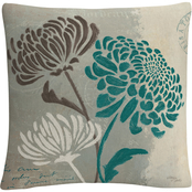 Trademark Fine Art Wellington Studio Chrysanthemums II Decorative Throw Pillow