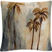 Trademark Fine Art Silvia Vassileva Palm Trees I Decorative Throw Pillow