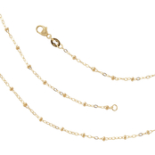 James Avery 14K Yellow Gold Forged Beaded Chain
