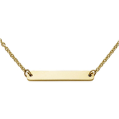 James Avery 14K Gold Petite Engravable Horizon Necklace
