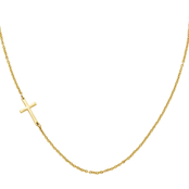 James Avery 14K Yellow Gold Horizon Cross Necklace