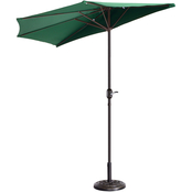 Pure Garden 9 ft. Fade Resistant Half Patio Umbrella