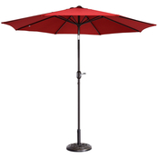 Pure Garden 9 ft. Fade Resistant Patio Umbrella with Auto Tilt