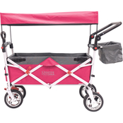 Creative Outdoor Push and Pull Folding Wagon with Canopy