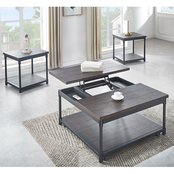 Steve Silver Prescott Lift Top Square Cocktail Table with Casters