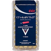 CCI TNT .17 HMR 17 Gr. Jacketed Hollow Point, 50 Rounds
