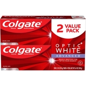 Colgate Optic White Advanced Sparkling White Toothpaste 2 pk.