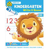 School Zone Kindergarten Write and Reuse Workbook