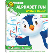 School Zone Alphabet Fun Write and Reuse Workbook