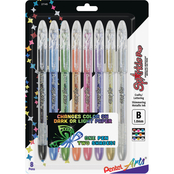 Pentel Arts Sparkle Pop Metallic Gel Ink Pen 8 pk.