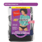 Hanes Breathable Cotton Stretch Bikini Panty