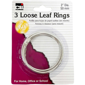 Charles Leonard Loose Leaf  2 in. Diameter Rings 3 pk.