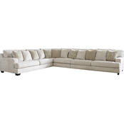 Signature Design by Ashley Rawcliffe 4 pc. Sectional with LAF Sofa and RAF Sofa