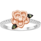 She Shines 14K Over Sterling Silver 1/7 CTW Diamond Rose Ring