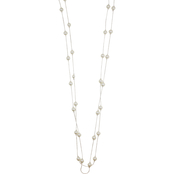 Cherish 6mm White Faux Pearl 72 in. Necklace