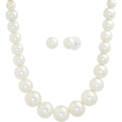 Cherish Faux Pearl Necklace and Earring Set