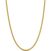 14K Yellow Gold 4.25mm Solid Miami Cuban Chain Necklace