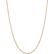 14K Yellow Gold 2.0mm Singapore Chain Necklace