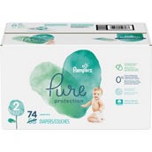 Pampers Pure Protection Diapers, Size 2 (12-18 lb.), 74 ct.