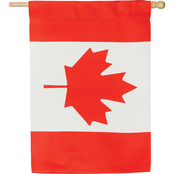 Evergreen Canada House Suede Flag
