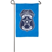Evergreen Police Department Applique Garden Flag