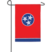 Evergreen Tennessee State Flag Garden Applique Flag
