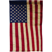 Evergreen Patriotic Tea Stained American Flag