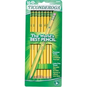 Ticonderoga Pre Sharpened Yellow Wood Cased Pencils 10 ct.
