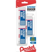 Pentel Hi Polymer Large Block Eraser 3 Pk.