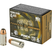 Federal Premium PD Punch 45 ACP 230 Gr. JHP, 20 Rounds