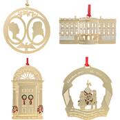 ChemArt White House 1985 to 1988 4 pc. Ornament Set