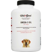 Well & Good Skin and Coat Omega 3 Capsules for Dogs 180 ct.
