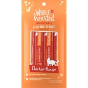 WholeHearted Chicken Recipe Puree Squeezable Cat Treats 4 ct., 0.5 oz.
